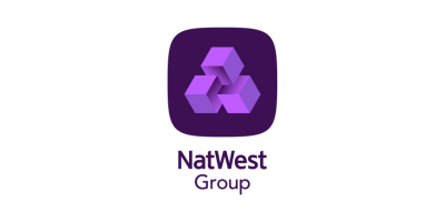 Natwest purple logo on white background